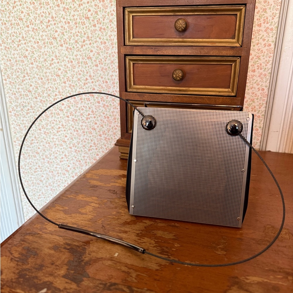 Wendy Stevens Silver Steel Metal Bag/Purse